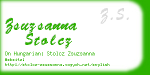 zsuzsanna stolcz business card